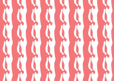 Vektör dokusu arka plan, kusursuz desen. El çizimi, kırmızı ve beyaz renkler.