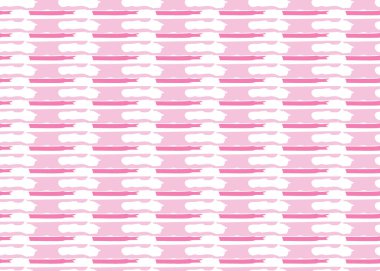 Vektör dokusu arka plan, kusursuz desen. El çizimi, pembe ve beyaz renkler.