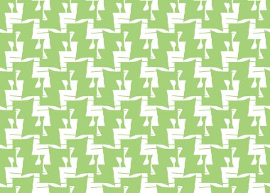 Vektör dokusu arka plan, kusursuz desen. El çizimi, yeşil ve beyaz renkler.