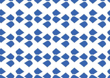 Vektör dokusu arka plan, kusursuz desen. El çizimi, mavi ve beyaz renkler.