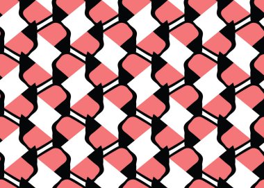 Vektör dokusu arka plan, kusursuz desen. El çizimi, kırmızı, siyah ve beyaz renkler.