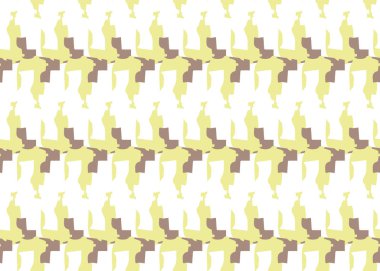 Vektör dokusu arka plan, kusursuz desen. El çizimi, sarı, kahverengi ve beyaz renkler.