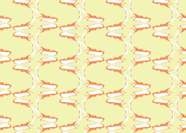 Vektör dokusu arka plan, kusursuz desen. El çizimi, sarı, turuncu ve beyaz renkler.