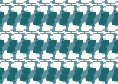 Vektör dokusu arka plan, kusursuz desen. El çizimi, mavi ve beyaz renkler.