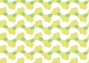 Vektör dokusu arka plan, kusursuz desen. El çizimi, sarı, yeşil ve beyaz renkler.