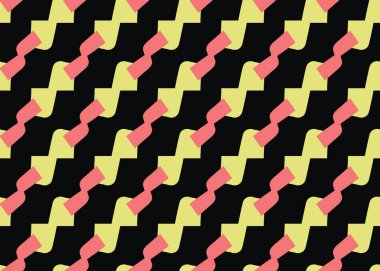 Vektör dokusu arka plan, kusursuz desen. El çizimi, sarı, kırmızı ve siyah renkler.