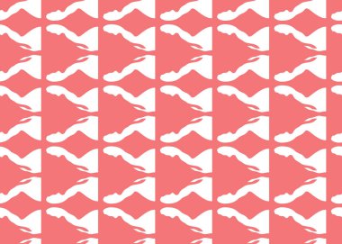 Vektör dokusu arka plan, kusursuz desen. El çizimi, kırmızı ve beyaz renkler.