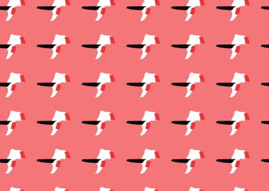 Vektör dokusu arka plan, kusursuz desen. El çizimi, kırmızı, siyah ve beyaz renkler.