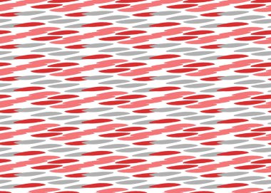 Vektör dokusu arka plan, kusursuz desen. El çizimi, kırmızı, gri ve beyaz renkler.
