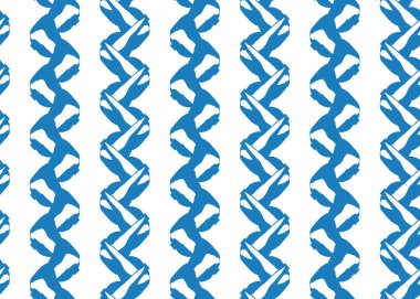 Vektör dokusu arka plan, kusursuz desen. El çizimi, mavi ve beyaz renkler.