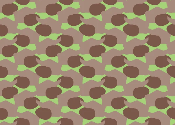 Fondo Textura Vectorial Patrón Sin Costuras Colores Dibujados Mano Verde — Archivo Imágenes Vectoriales