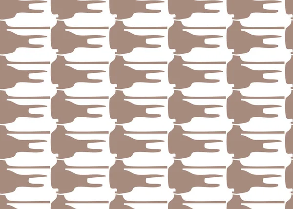 Vektor Textur Hintergrund Nahtloses Muster Handgezeichnet Braune Und Weiße Farben — Stockvektor