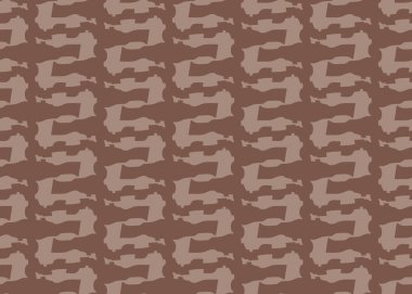 Vektör dokusu arka plan, kusursuz desen. El çizimi ve kahverengi renkler.