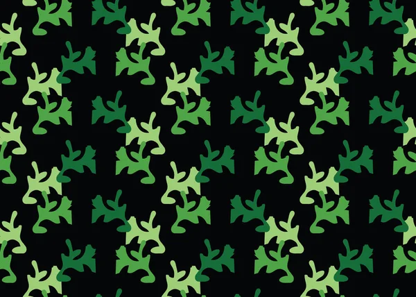 Vektör dokusu arka plan, kusursuz desen. El çizimi, yeşil ve siyah renkler.