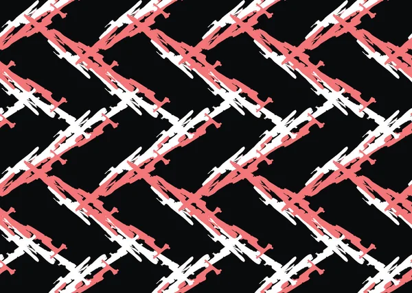 Vektör dokusu arka plan, kusursuz desen. El çizimi, kırmızı, siyah ve beyaz renkler.