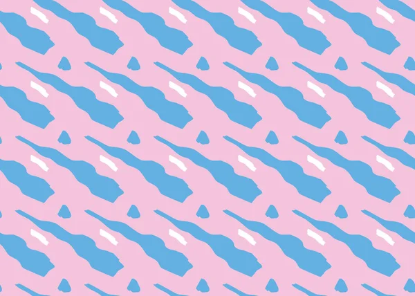 Vektör dokusu arka plan, kusursuz desen. El çizimi, pembe, mavi ve beyaz renkler.