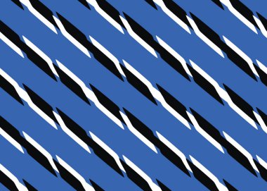 Vektör dokusu arka plan, kusursuz desen. El çizimi, mavi, siyah ve beyaz renkler.