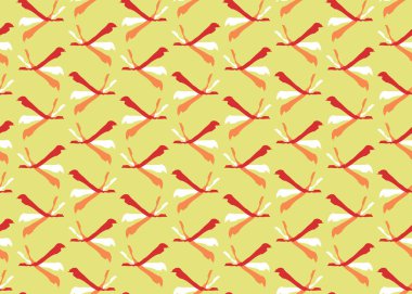 Vektör dokusu arka plan, kusursuz desen. El çizimi, sarı, turuncu, kırmızı ve beyaz renkler.