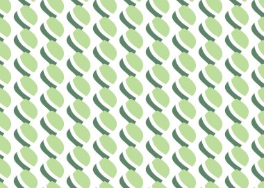 Vektör dokusu arka plan, kusursuz desen. El çizimi, yeşil ve beyaz renkler.