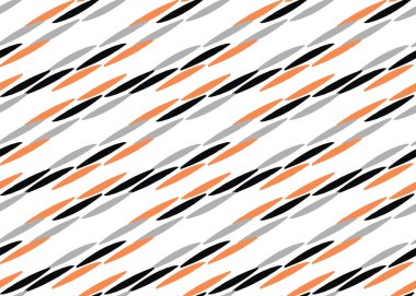 Vector texture background, seamless pattern. Hand drawn, grey, orange, black and white colors.