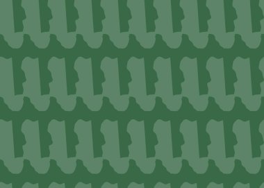 Vektör dokusu arka plan, kusursuz desen. El çizimi ve yeşil renkler.