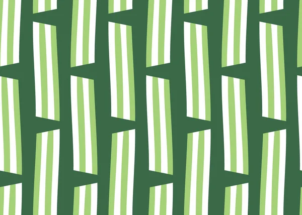 Vector Textuur Achtergrond Naadloos Patroon Handgetekende Groene Witte Kleuren — Stockvector