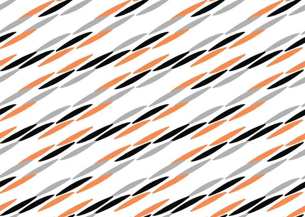 Vektortextur Hintergrund Nahtloses Muster Handgezeichnet Grau Orange Schwarz Und Weiß — Stockvektor