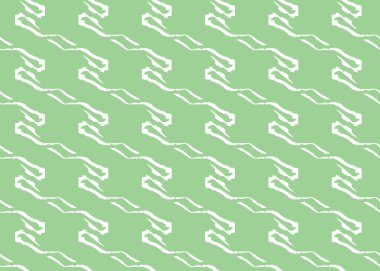 Vektör dokusu arka plan, kusursuz desen. El çizimi, yeşil ve beyaz renkler.