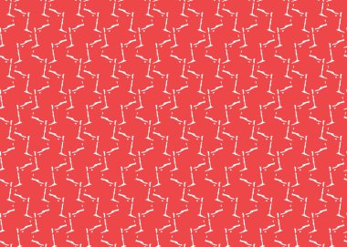 Vektör dokusu arka plan, kusursuz desen. El çizimi, kırmızı ve beyaz renkler.