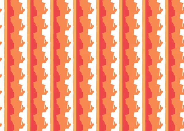 Фон Векторной Текстуры Безseamless Узор Ручные Красные Оранжевые Белые Цвета — стоковый вектор