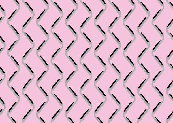 Vector Texture Background Seamless Pattern Hand Drawn Pink Grey Black — Image vectorielle