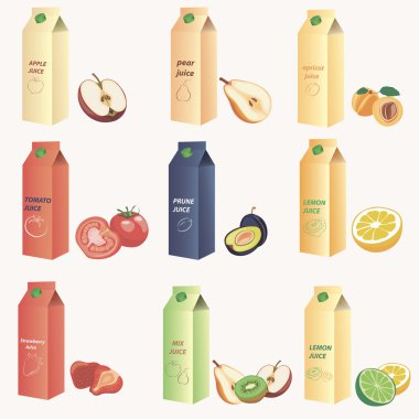 Vektör suyu tasarım kümesi 