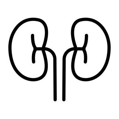     İnsan nefron organı, böbrek simgesi