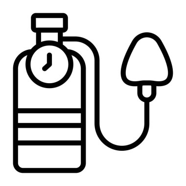 Modern taslak biçiminde basınç silindiri simgesi