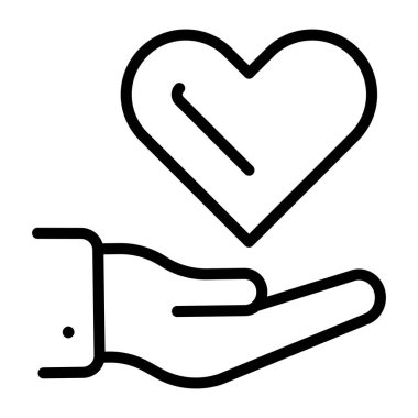 Kalp elinde, kalp bakımının simgesi.