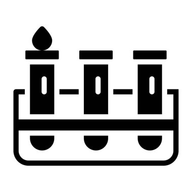     Test tüpleri glyph vektör biçiminde simge olarak dururlar