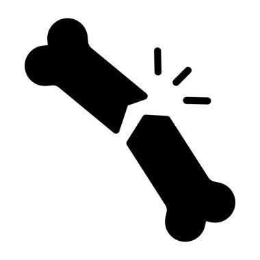 Moda tarzında kırık kemik simgesi