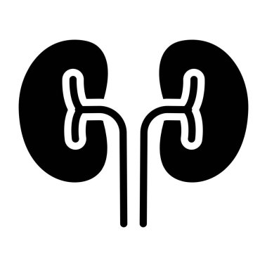 İnsan nefron organı, böbrek simgesi