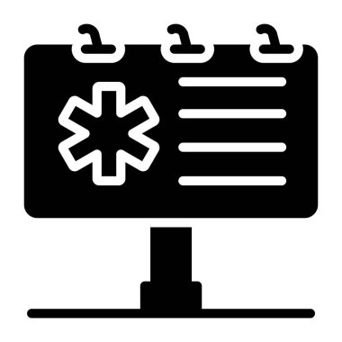 Tıbbi reklam simgesi sağlam stil