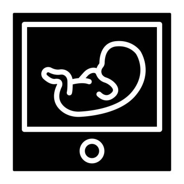 İç tarama, ultrason simgesi 