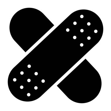 İlk yardım bandajının vektör tasarımı, ealster simgesi