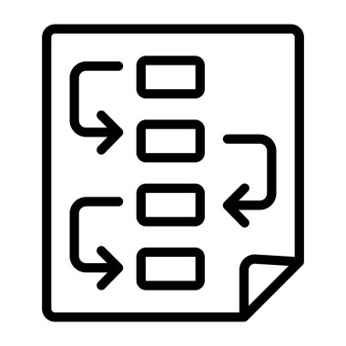 Sitemap için düzenlenebilir tasarım simgesi