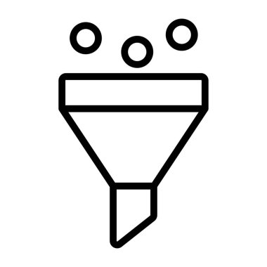 Bir premium indirme huni simgesi