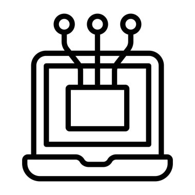 Doğrusal düzenlenebilir dizaynda düğümler simgesi