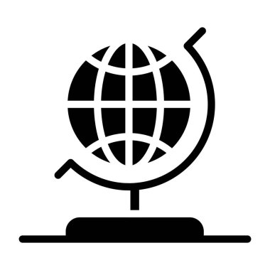     Dolu dizayn ve premium indirme vektöründe tablo dünya simgesi 