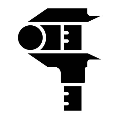 Ölçme aleti, vernier kalibre simgesi