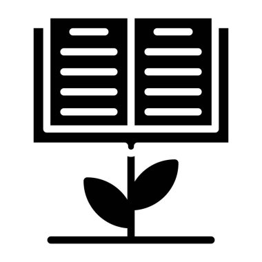      Yapraklı kitap, eğitim büyüme simgesi