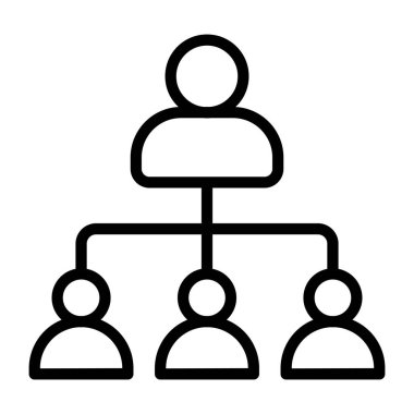      Takım çalışması doğrusal tasarım, takım liderinin simgesi