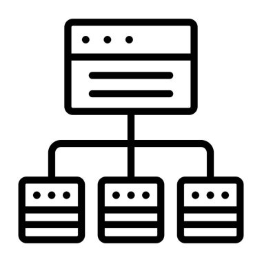 Web sitemap, doğrusal tasarım simgesi