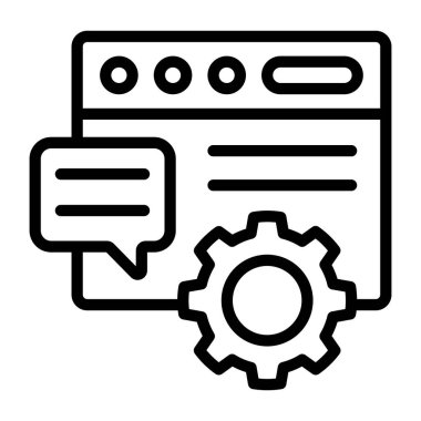      Çevrimiçi sohbet ayarları, doğrusal grafik tasarımı